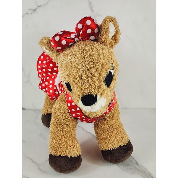 Clarice Red Dot Dress Rudolph Red Nosed Reindeer16" Build A Bear 2010 NO TESTED - Picture 7 of 16